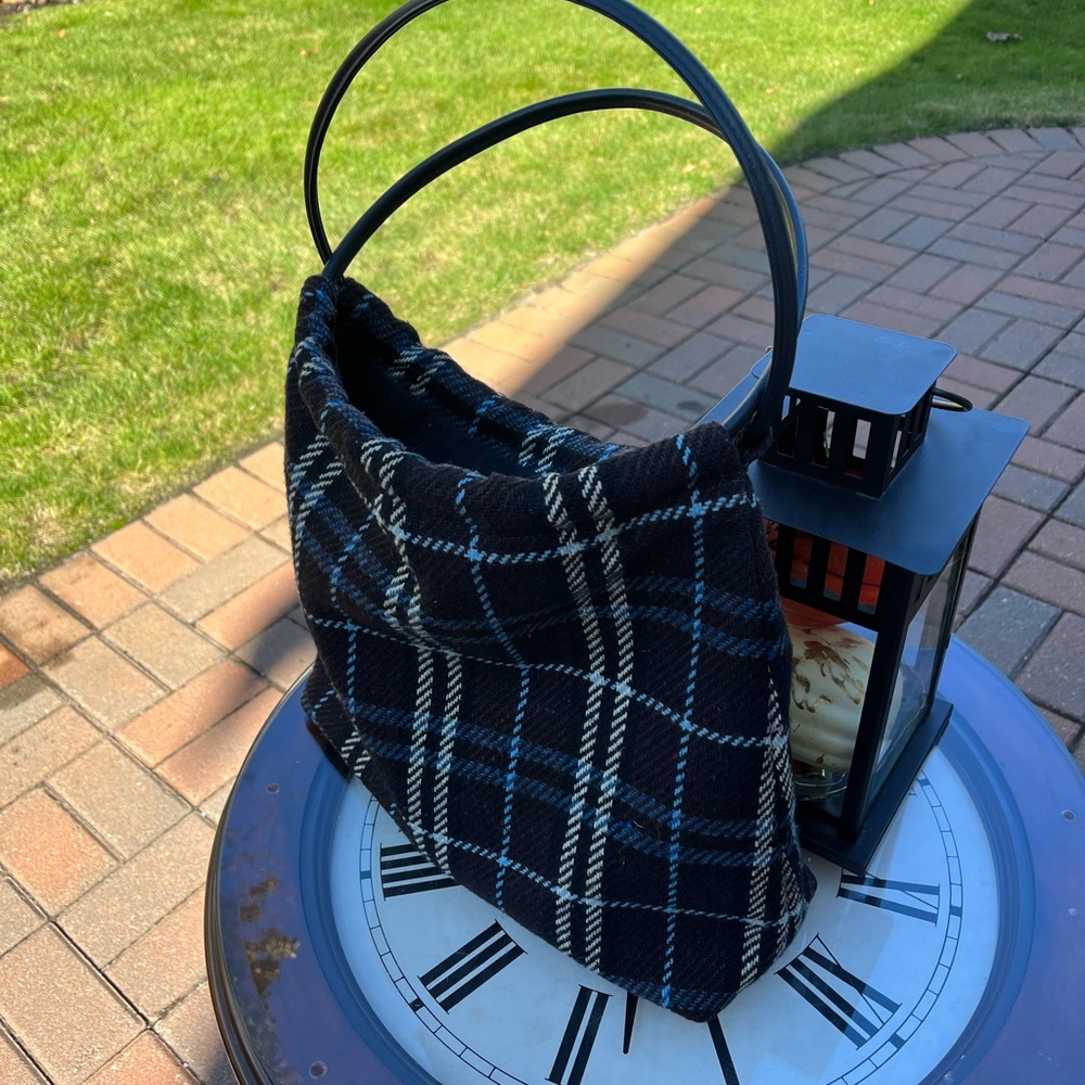 Vintage wool nova plaid Burberry bag